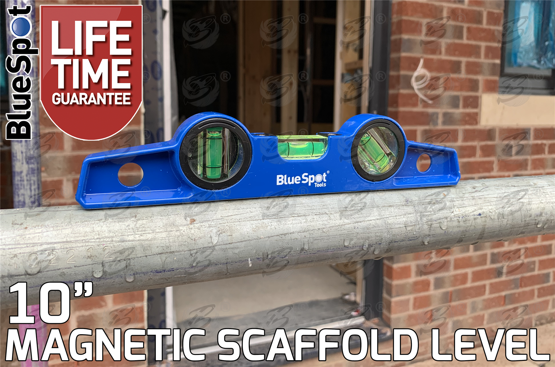 BlueSpot 10" ( 250mm ) Magnetic Scaffold Level ( 34206 )