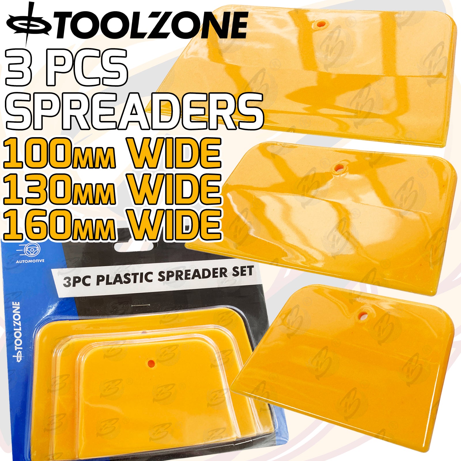 TOOLZONE 3PC PLASTIC SPREADER SET