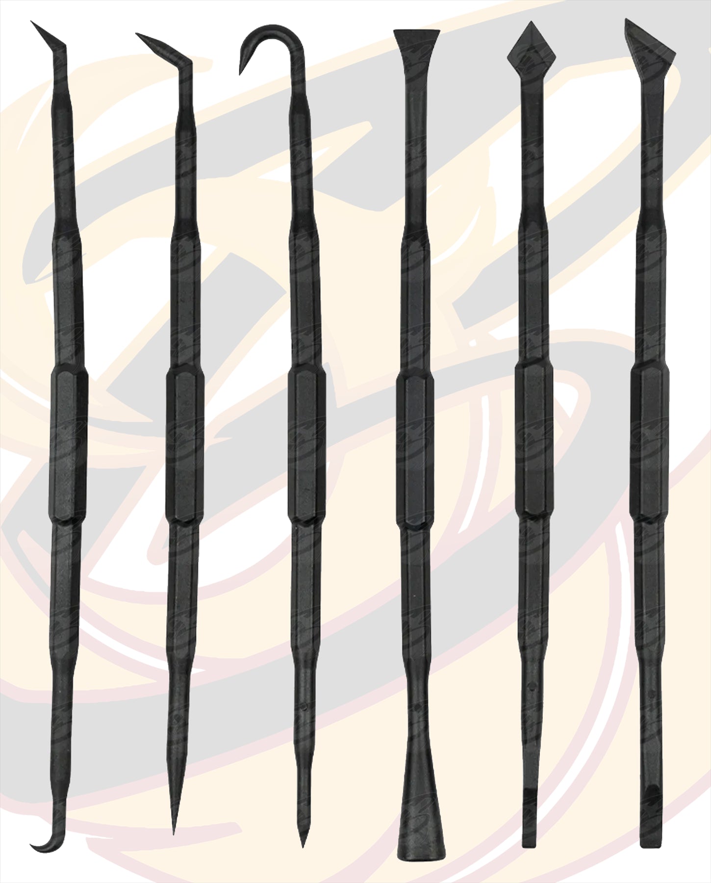 US PRO 6PCS LONG REACH HOOK & PICK & SPOON SET