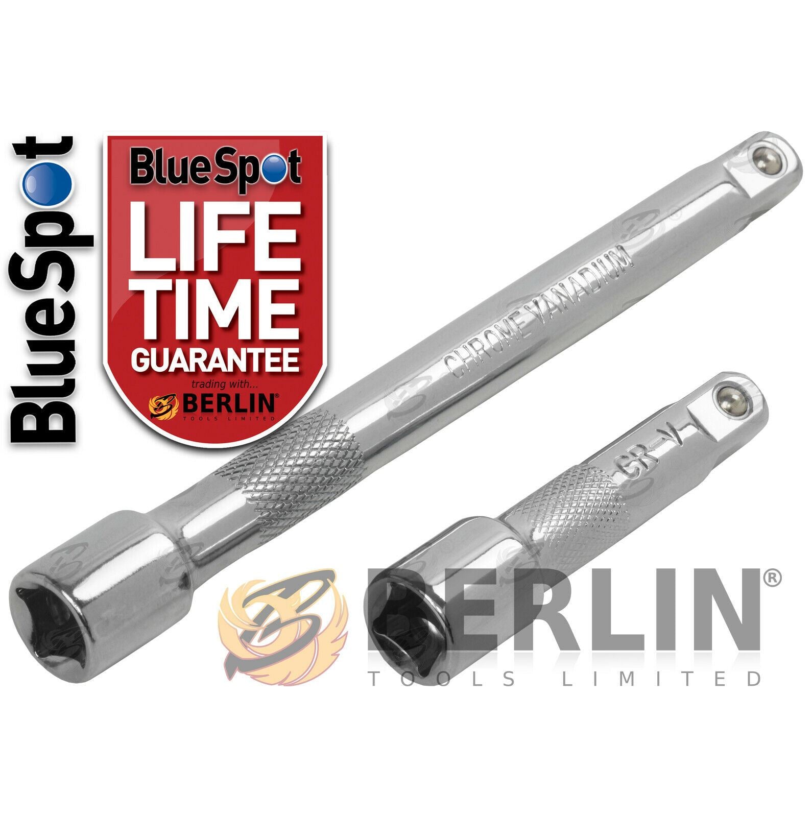 BLUESPOT 28PCS 3/8" DRIVE 6 POINT SOCKET SET 8MM - 24MM