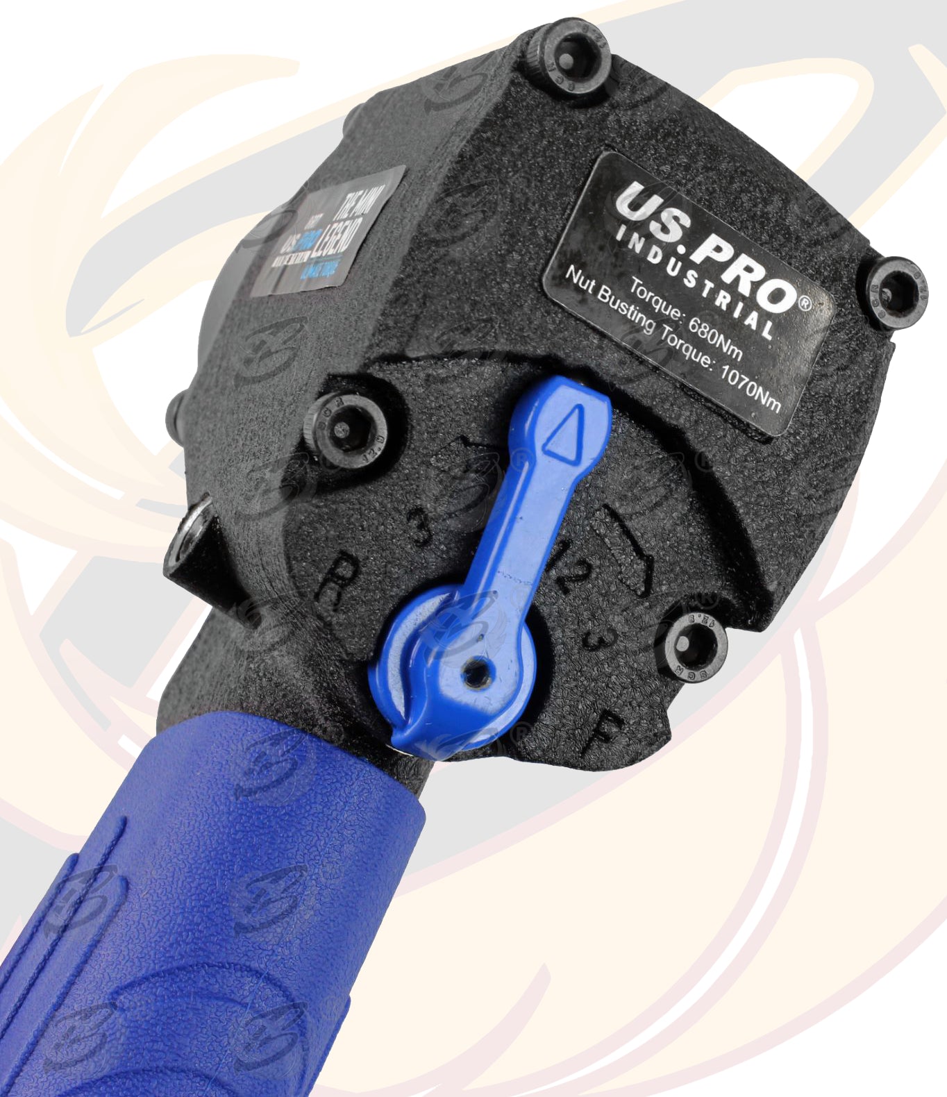 US PRO 1/2" DRIVE COMPACT AIR IMPACT WRENCH 1070Nm NBT ( THE MINI LEGEND ) & 17MM - 19MM - 21MM DEEP IMPACT SOCKETS