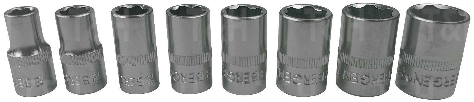 US PRO 22PCS 1/4" & 3/8" DRIVE SUPER LOCK SOCKETS 6MM - 19MM