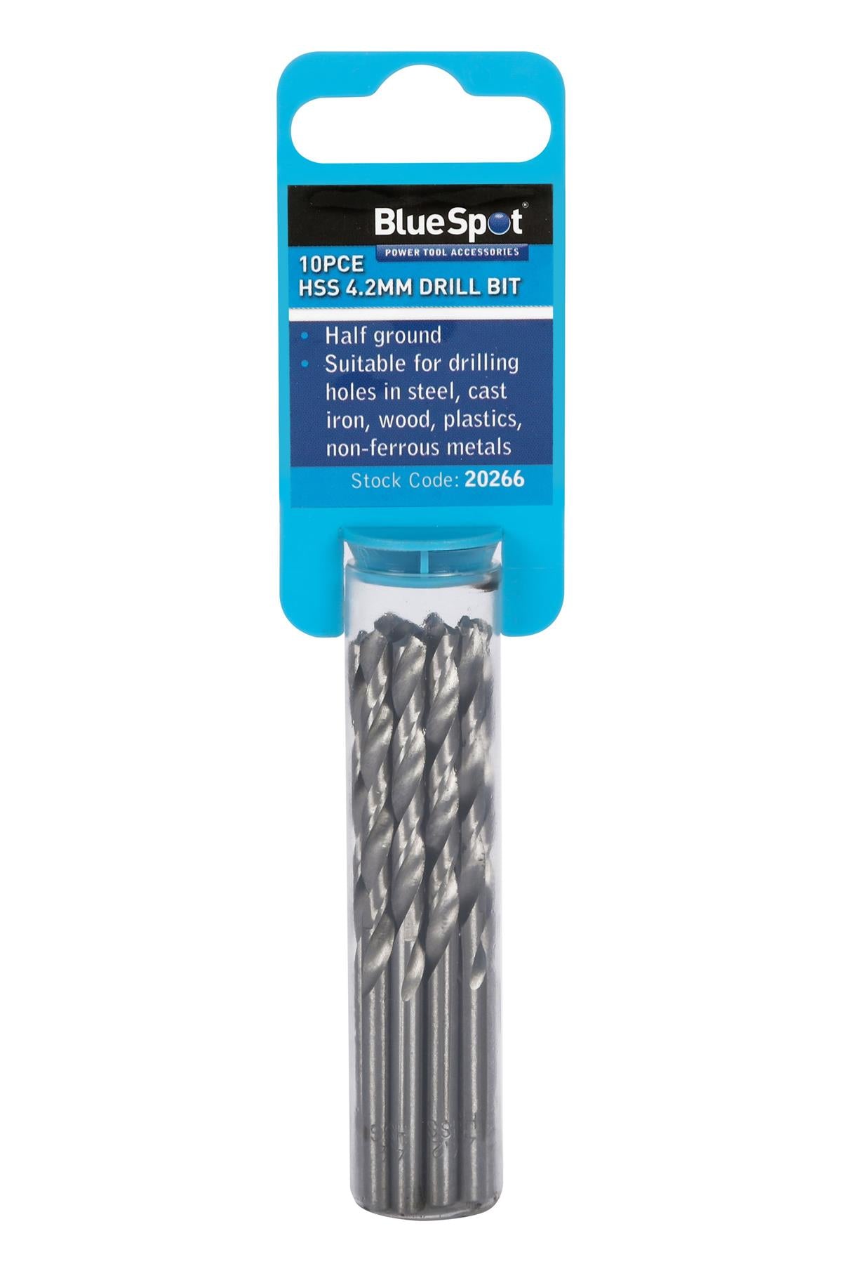 BlueSpot 10 Piece 4.2mm HSS Drill Bit Set ( 20266 )
