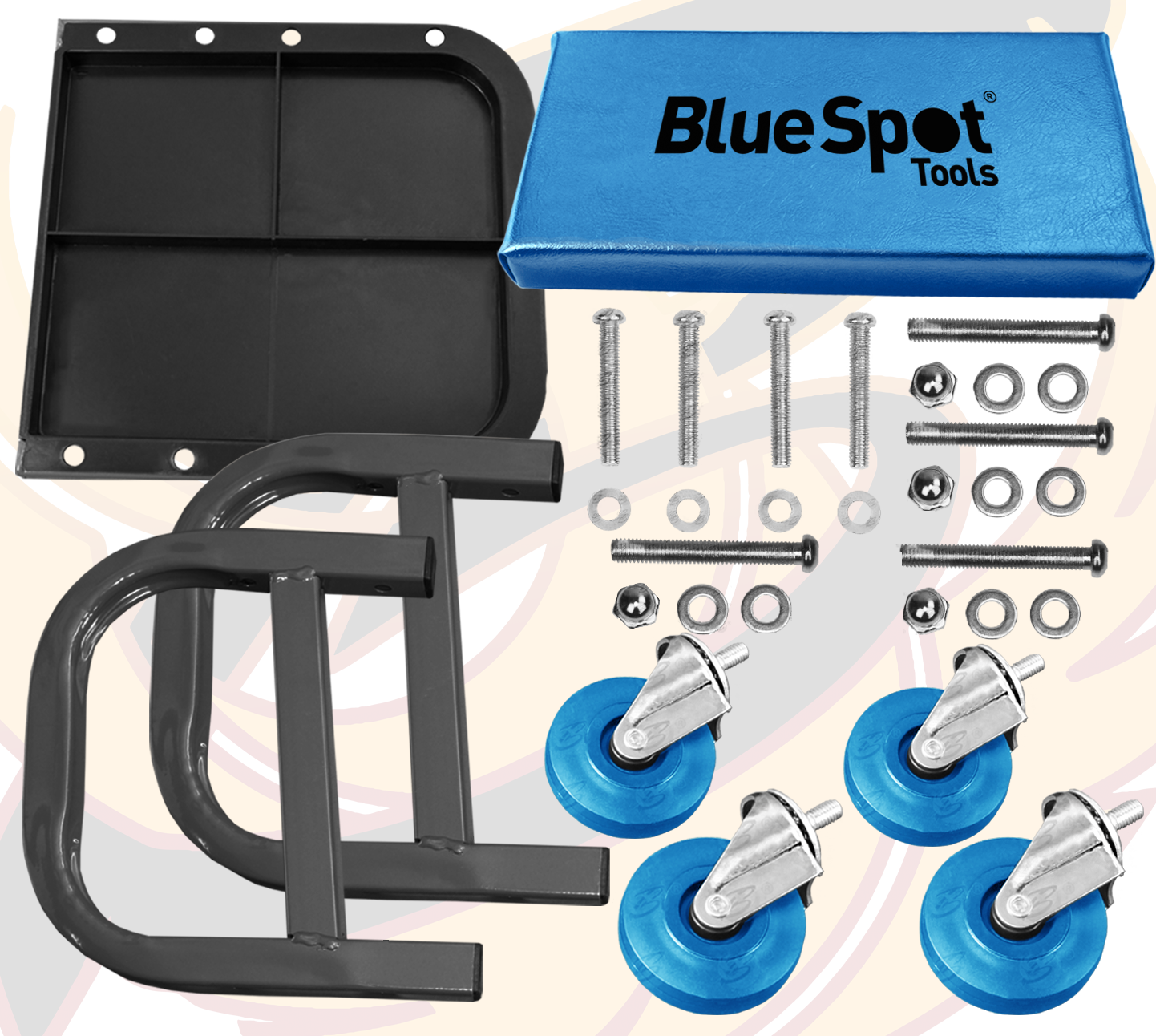 BlueSpot Mechanics Roller Stool ( 07990 )