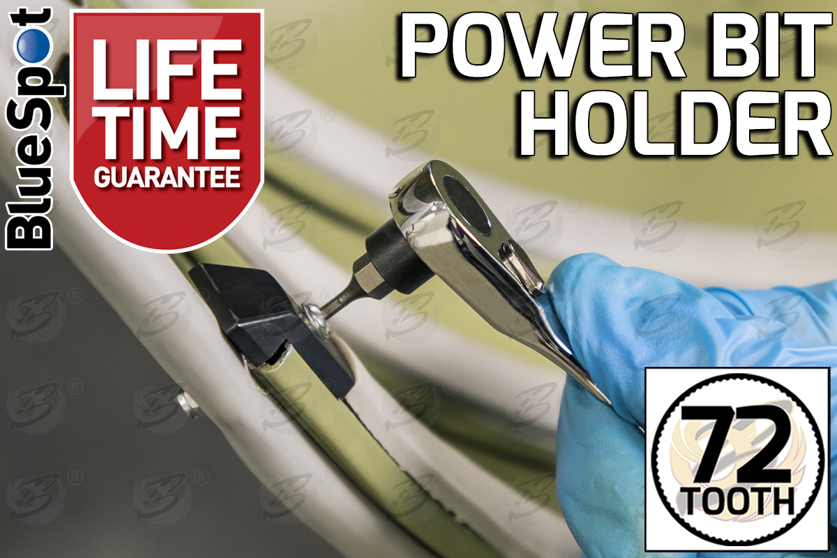 BlueSpot Mini 1/4" Drive 72 Tooth Power Bit Holder ( Ratchet Handle ) ( 02030 )