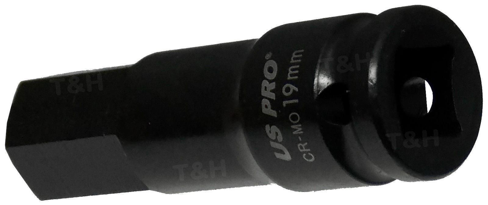 US Pro 8 Piece 1/2" Drive Impact Hex Bit Socket Set H5 - H19 1378