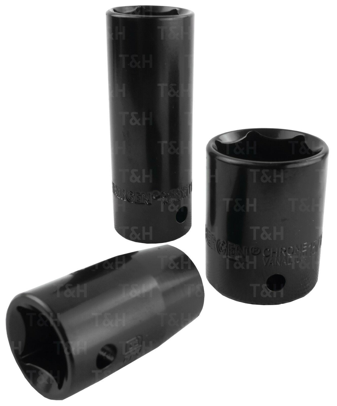 US PRO 37PCS 3/8" & 1/2" DRIVE 6 POINT DEEP & SHALLOW METRIC & SAE IMPACT SOCKET