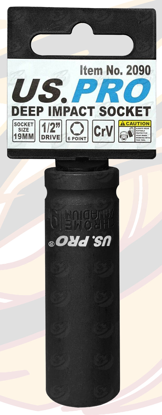 US PRO 1/2" DRIVE COMPACT AIR IMPACT WRENCH 1070Nm NBT ( THE MINI LEGEND ) & 17MM - 19MM - 21MM DEEP IMPACT SOCKETS