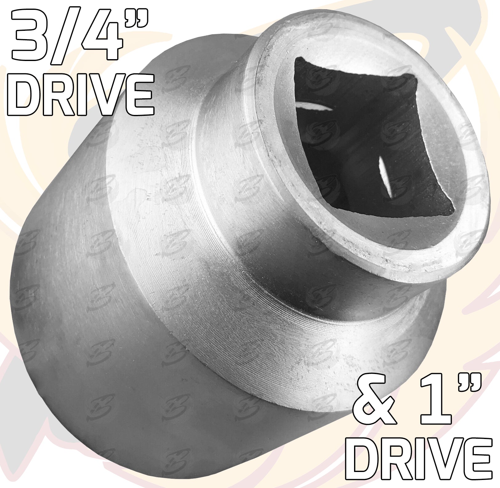 TOOLZONE 26PC 3/4" & 1" DRIVE 12 POINT SOCKET SET 21MM - 65MM