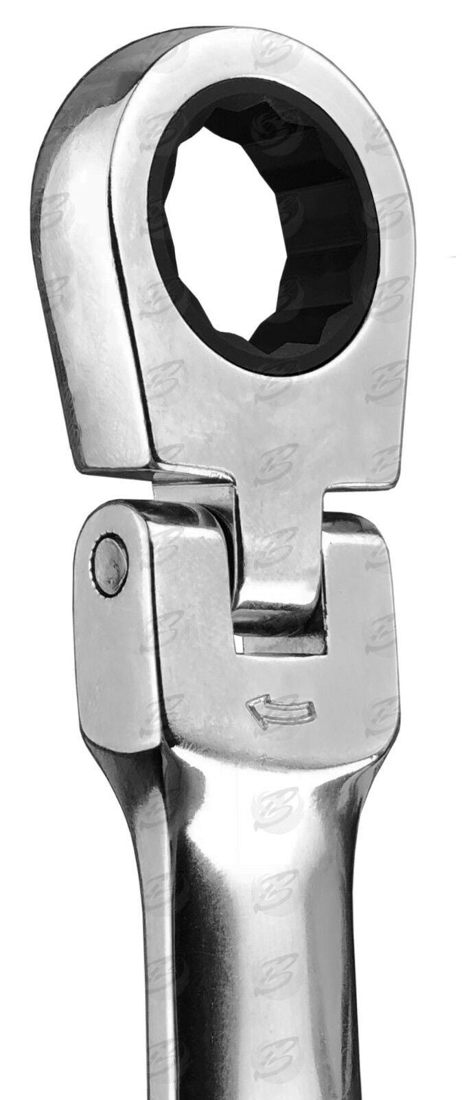 US PRO 10PCS DOUBLE RING EXTRA LONG RATHCET AVIATION SPANNERS 8MM - 19MM