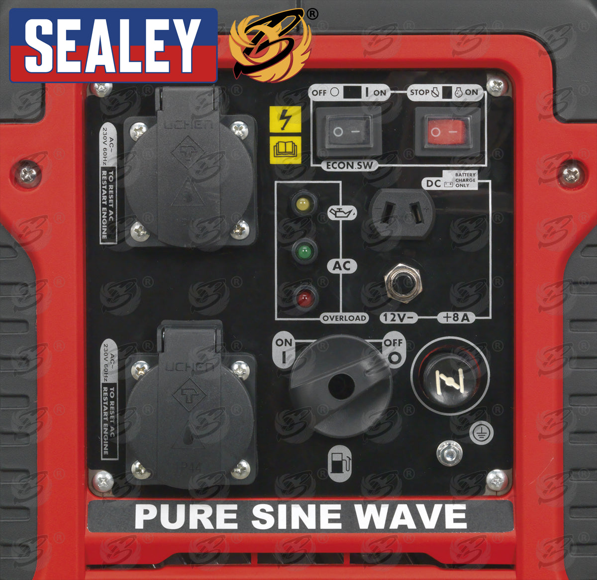 SEALEY INVERTER GENERATOR 2000W 230V 4-STROKE ENGINE