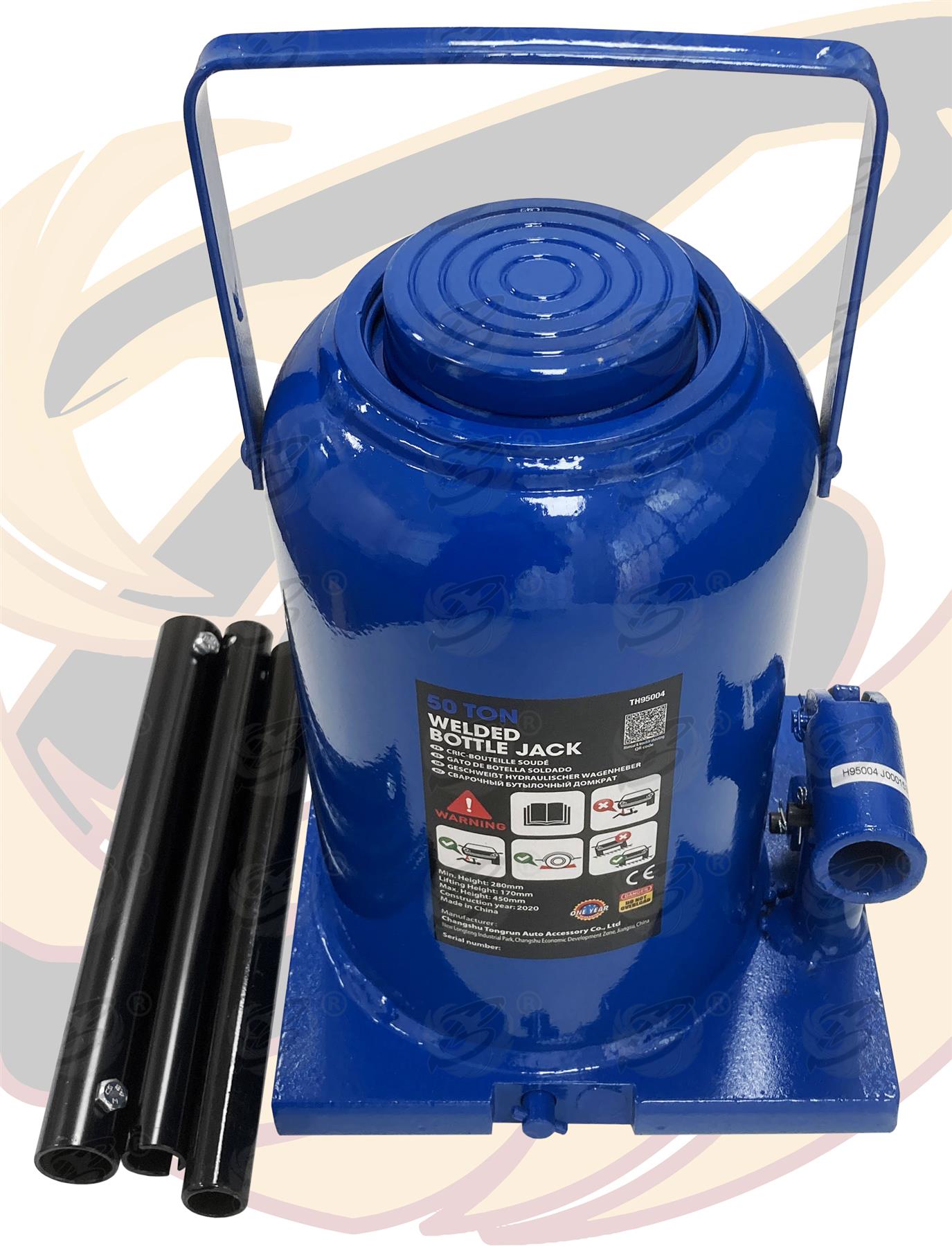 TOOLZONE 50 TON BOTTLE JACK