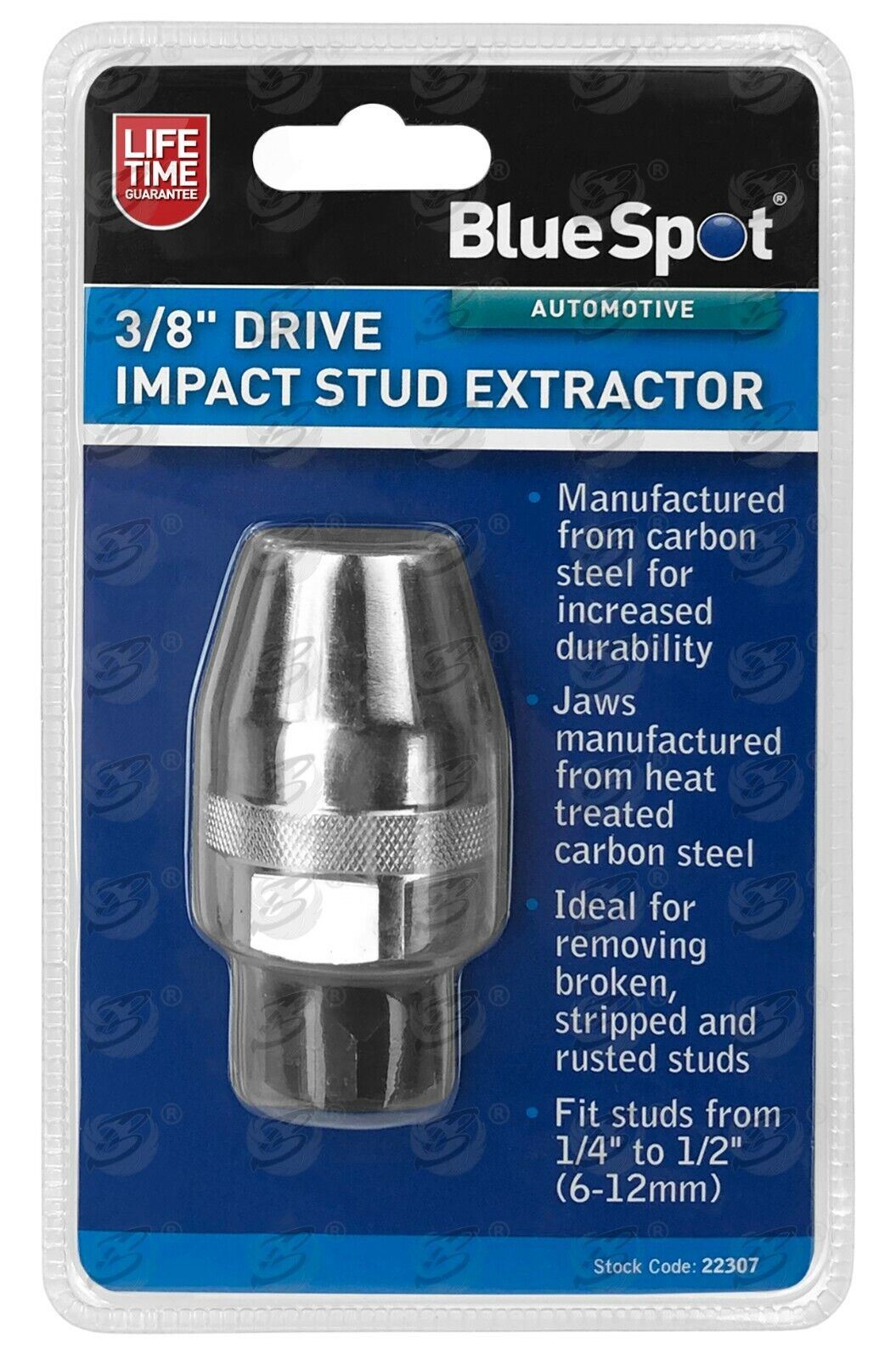 BlueSpot 3/8" Drive Impact Stud Extractor 6mm - 12mm 22307
