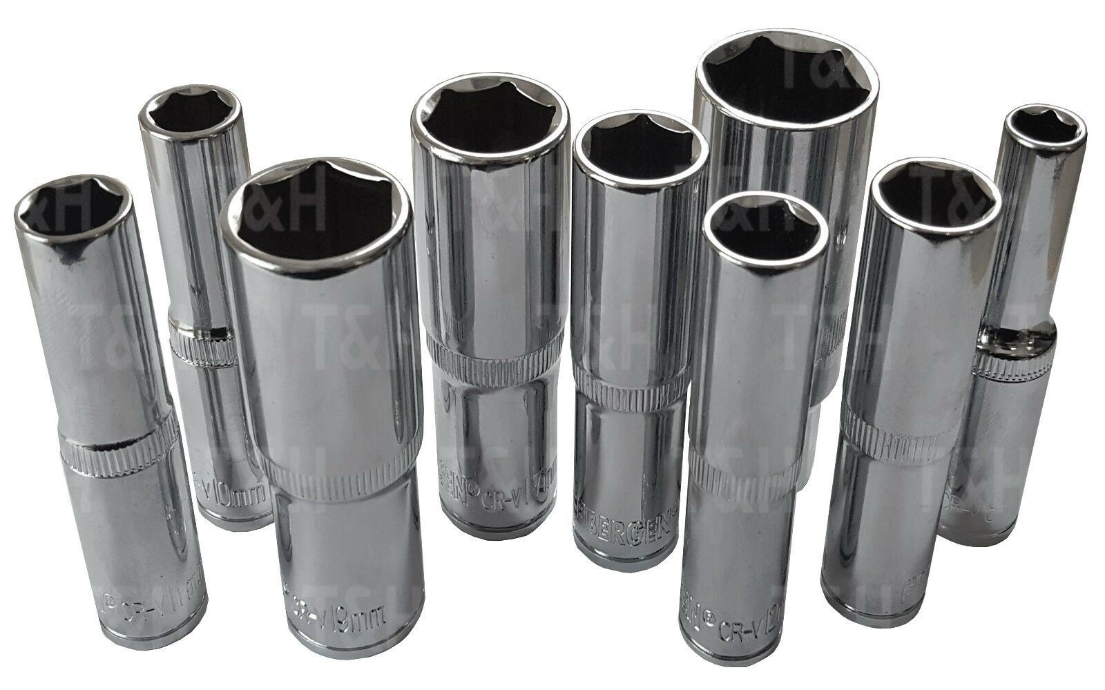 US PRO 61PCS 3/8" DRIVE 6 POINT SOCKET & BIT SET 6MM - 24MM