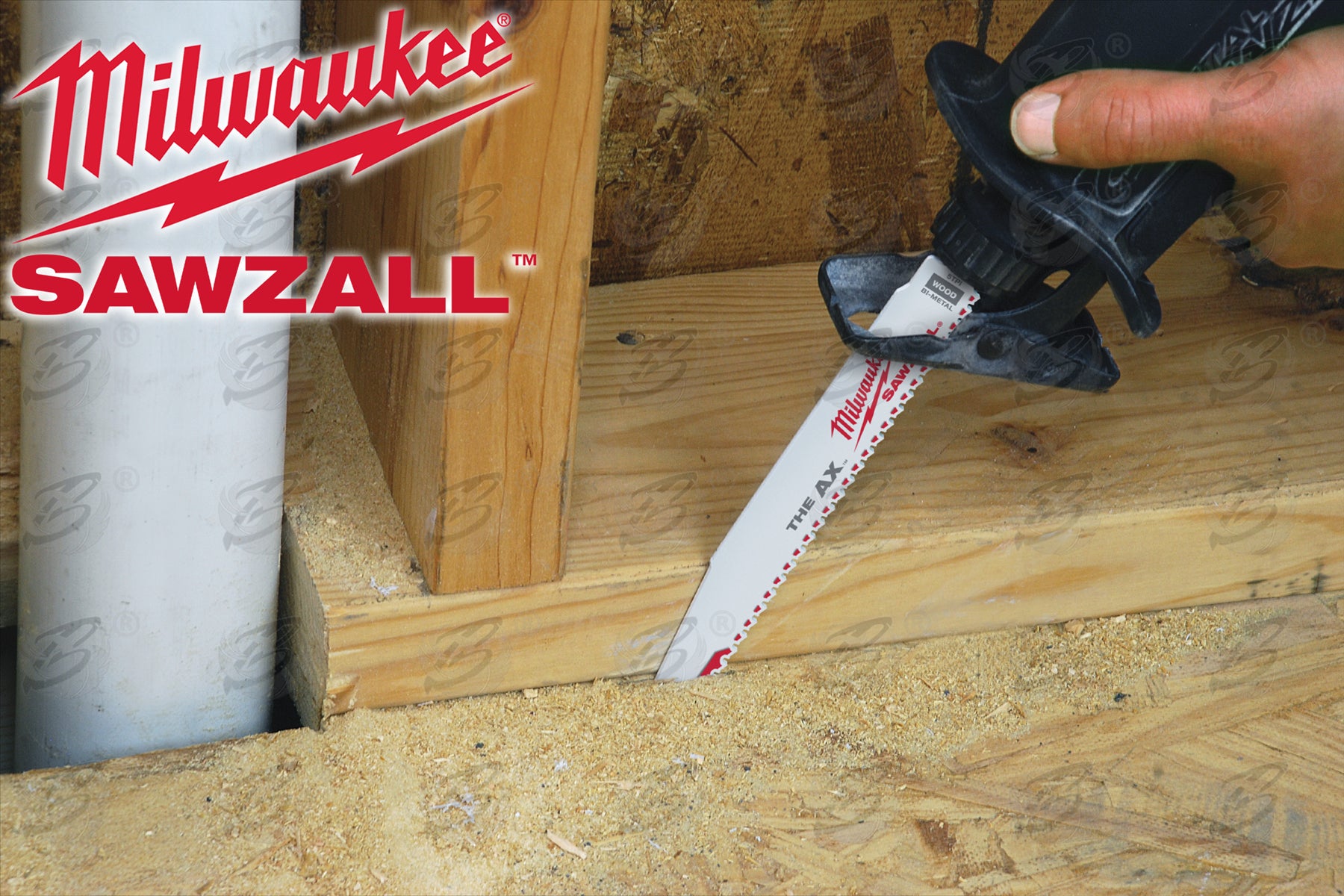 MILWAUKEE SAWZALL RECIPROCATING SAW BLADE 230mm x 5TPI WOOD SAW BLADES ( THE AX ) ( x 5 )