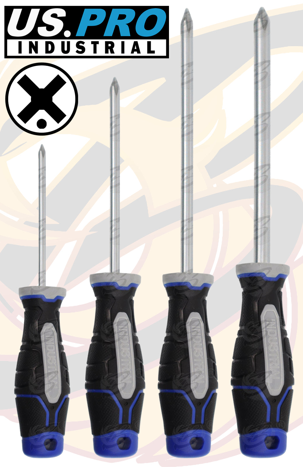 US PRO INDUSTRIAL 4PCS JIS ( JAPANESE INDUSTRIAL SCREWDRIVERS )