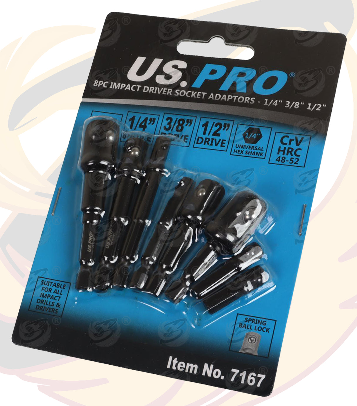 US PRO 8PCS IMPACT DRILL ADAPTER