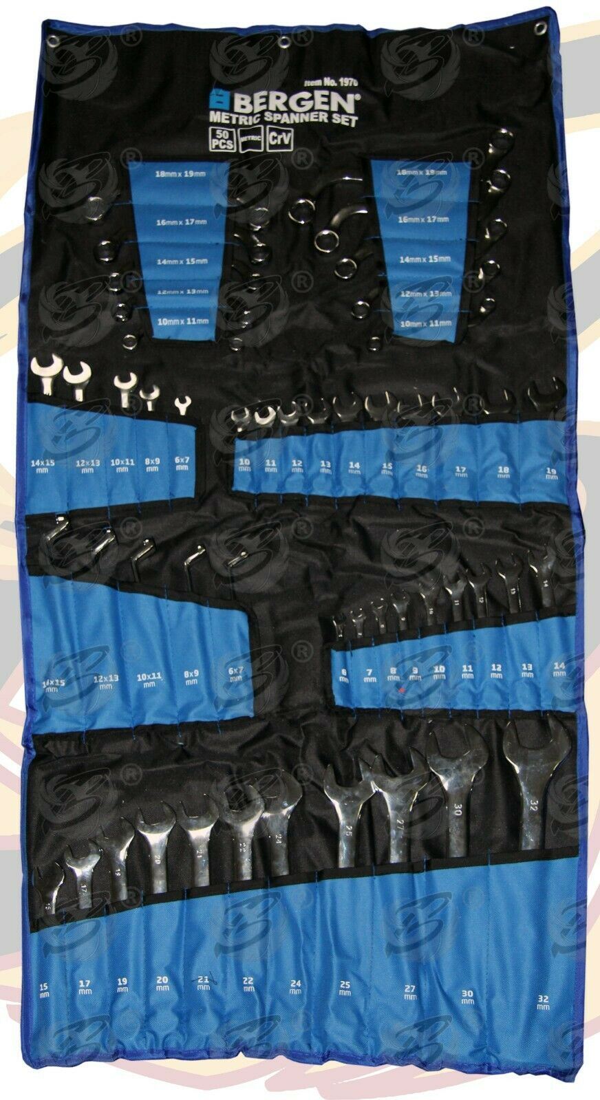 US PRO 50PCS METIC SPANNERS 6MM - 32MM