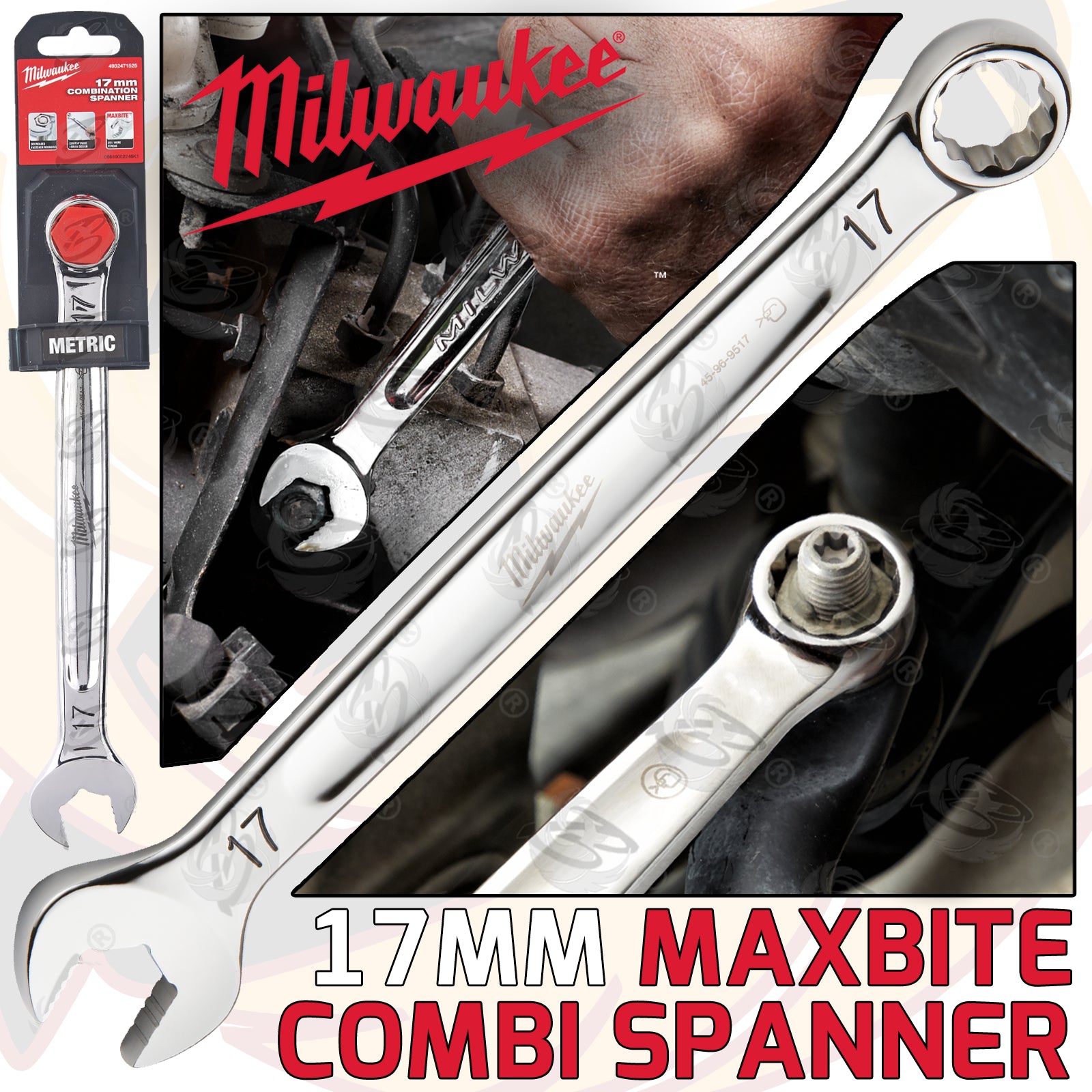 MILWAUKEE 17MM MAXBITE COMBINATION SPANNER