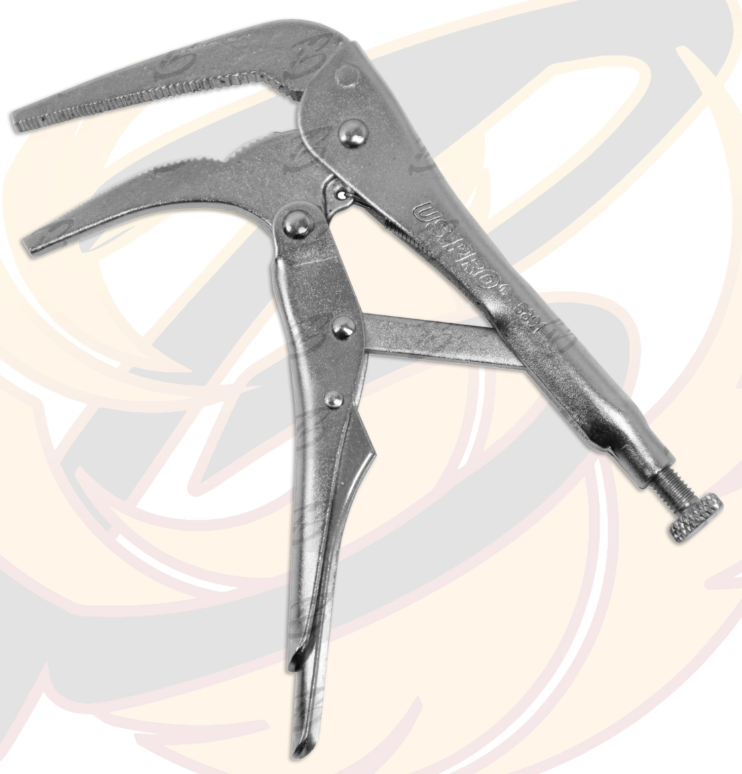 US PRO 7" 45° LONG NOSE LOCKING PLIERS