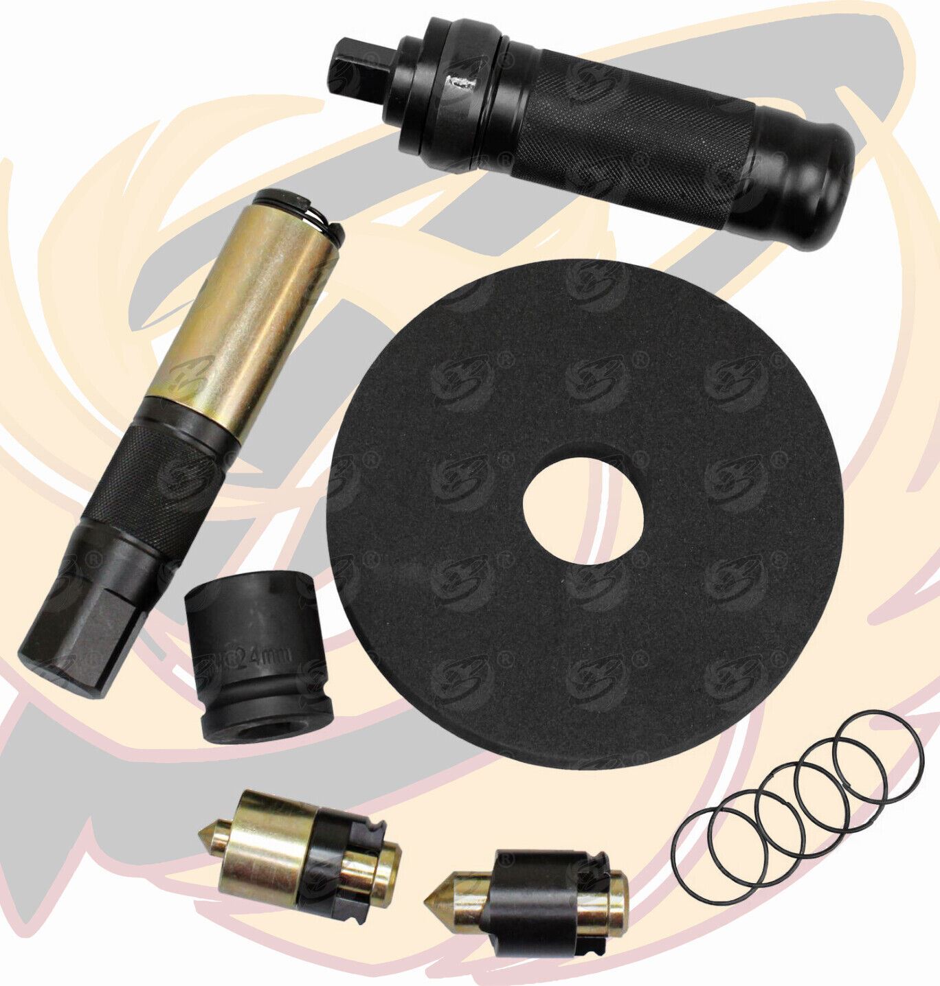 US Pro Master Locking Wheel Nut Remover Set 3651