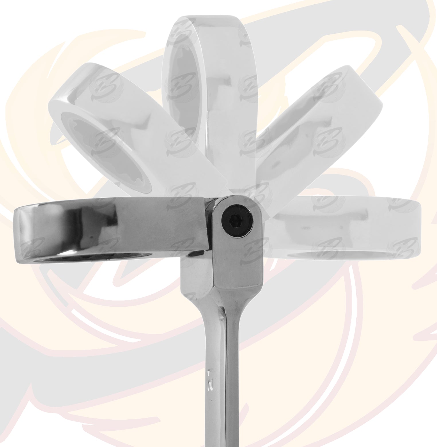 US PRO 10MM 72T FLEXI HEAD ( WITH LOCK ) RATCHET SPANNER