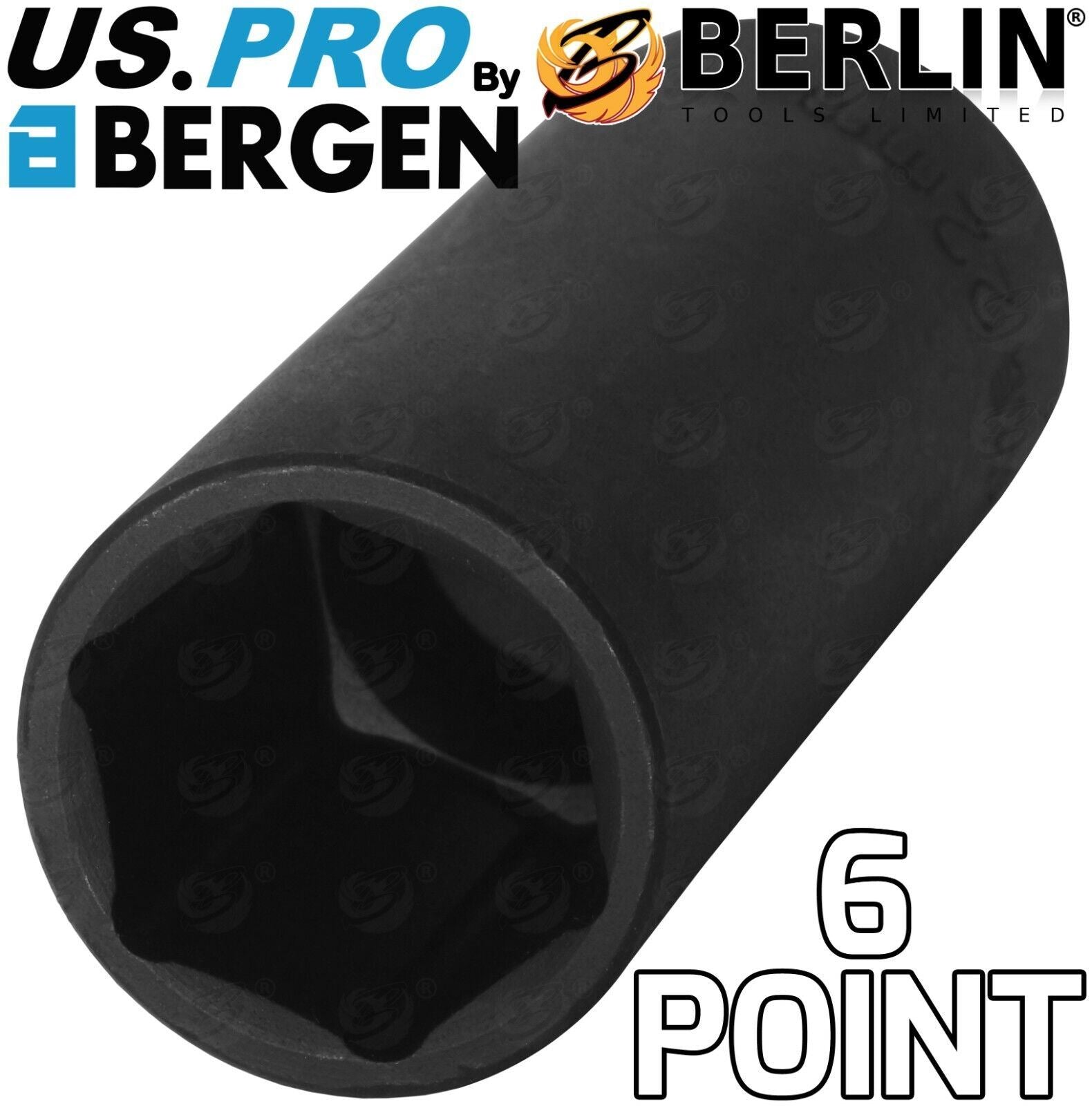 US Pro 1/2" Drive 6 Point Deep Impact Sockets & Extensions 10mm - 24mm ( 3428 )