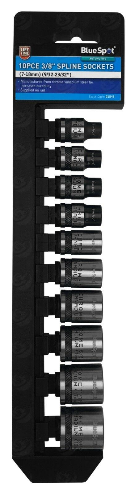 BLUESPOT 10PCS 3/8" DRIVE GEAR LOCK SOCKETS