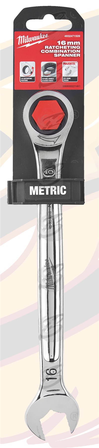 Milwaukee 16mm 144 Teeth Maxbite Ratchet Spanner ( 4932471509 )
