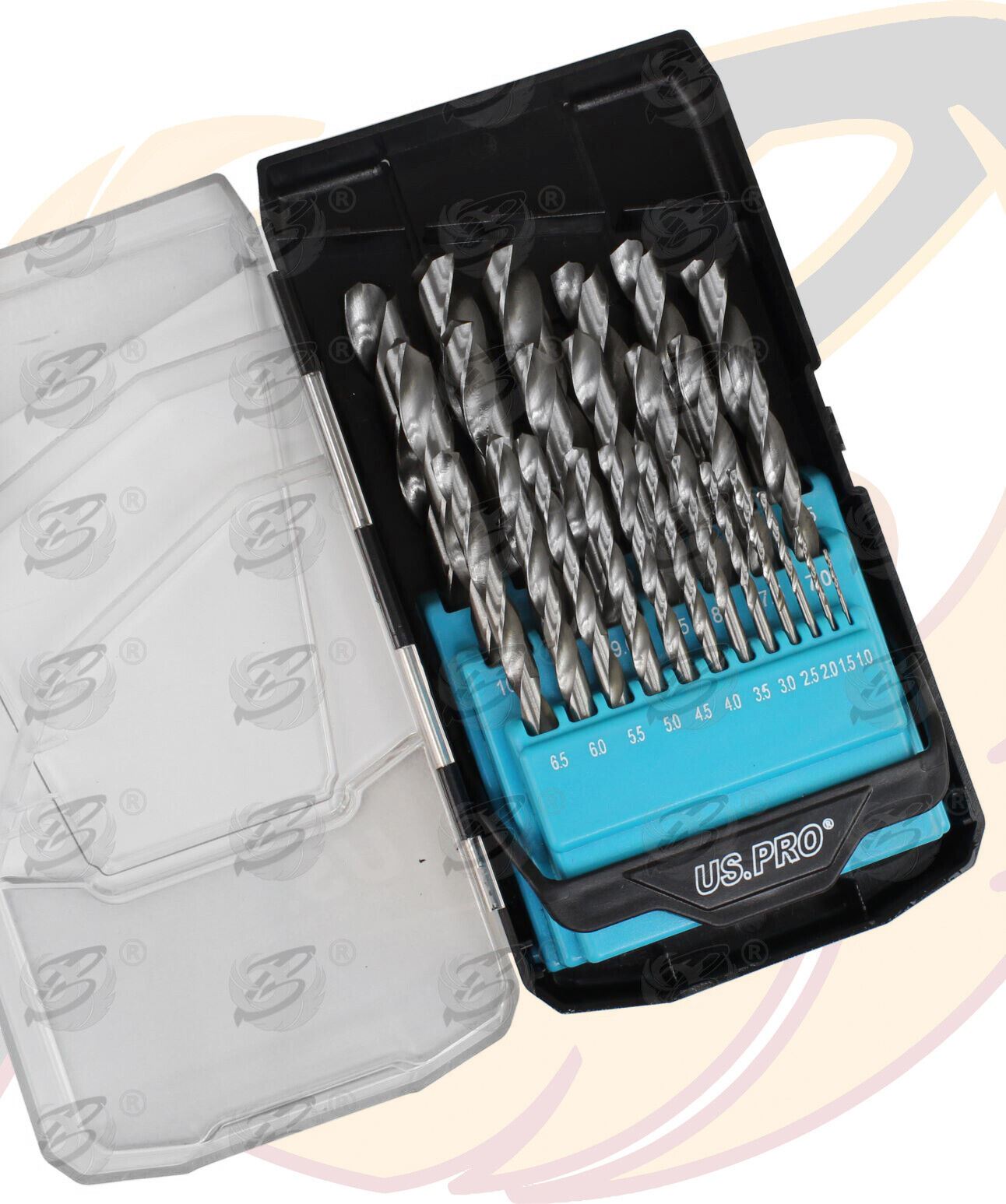 US PRO 25PCS HSS METAL DRILL BITS 1MM - 13MM