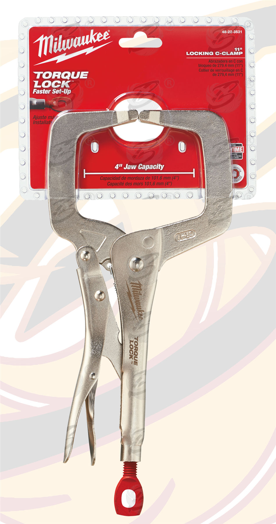 Milwaukee 11" Regular Jaw Torque Lock "C" Clamp Locking Pliers ( 4932471728 )