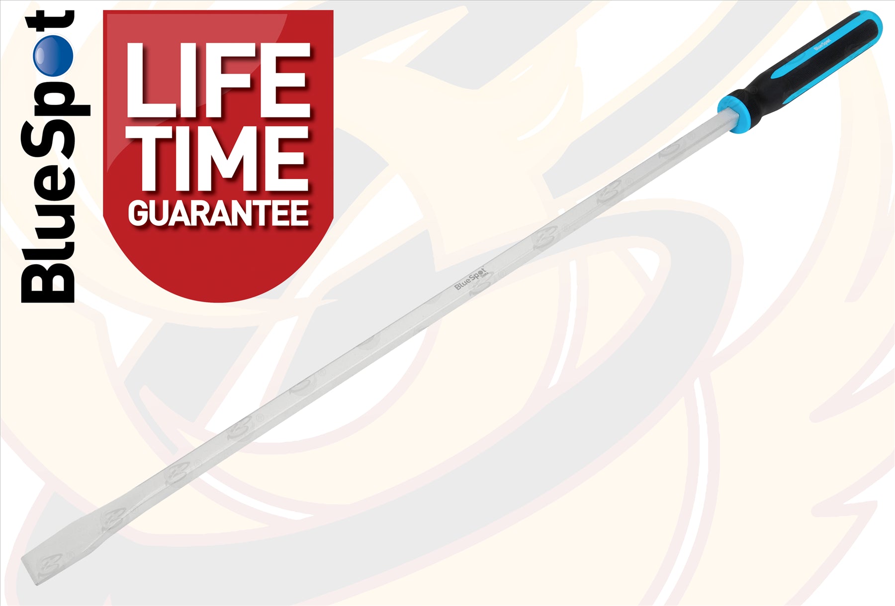 BLUESPOT 36" EXTRA LONG STRAIGHT GO - THROUGH PRY BAR