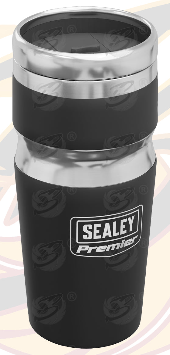 SEALEY THERMAL INSULATED TRAVEL MUG & MINI TOOL SET & RATCHET HANDLE