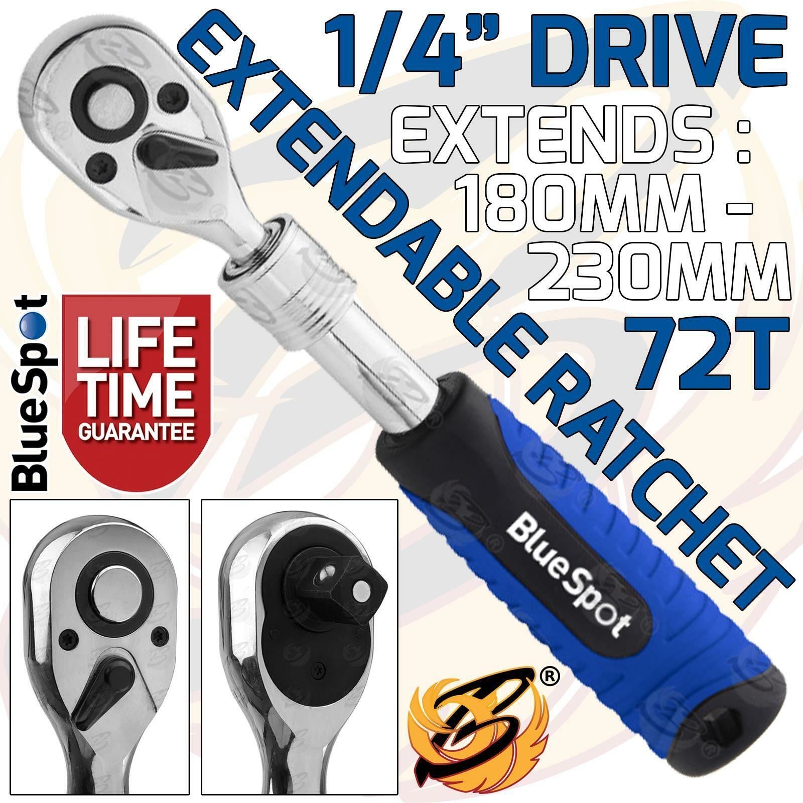 BlueSpot 1/4" Drive 72 Tooth Extendable Ratchet Handle ( 02023 )