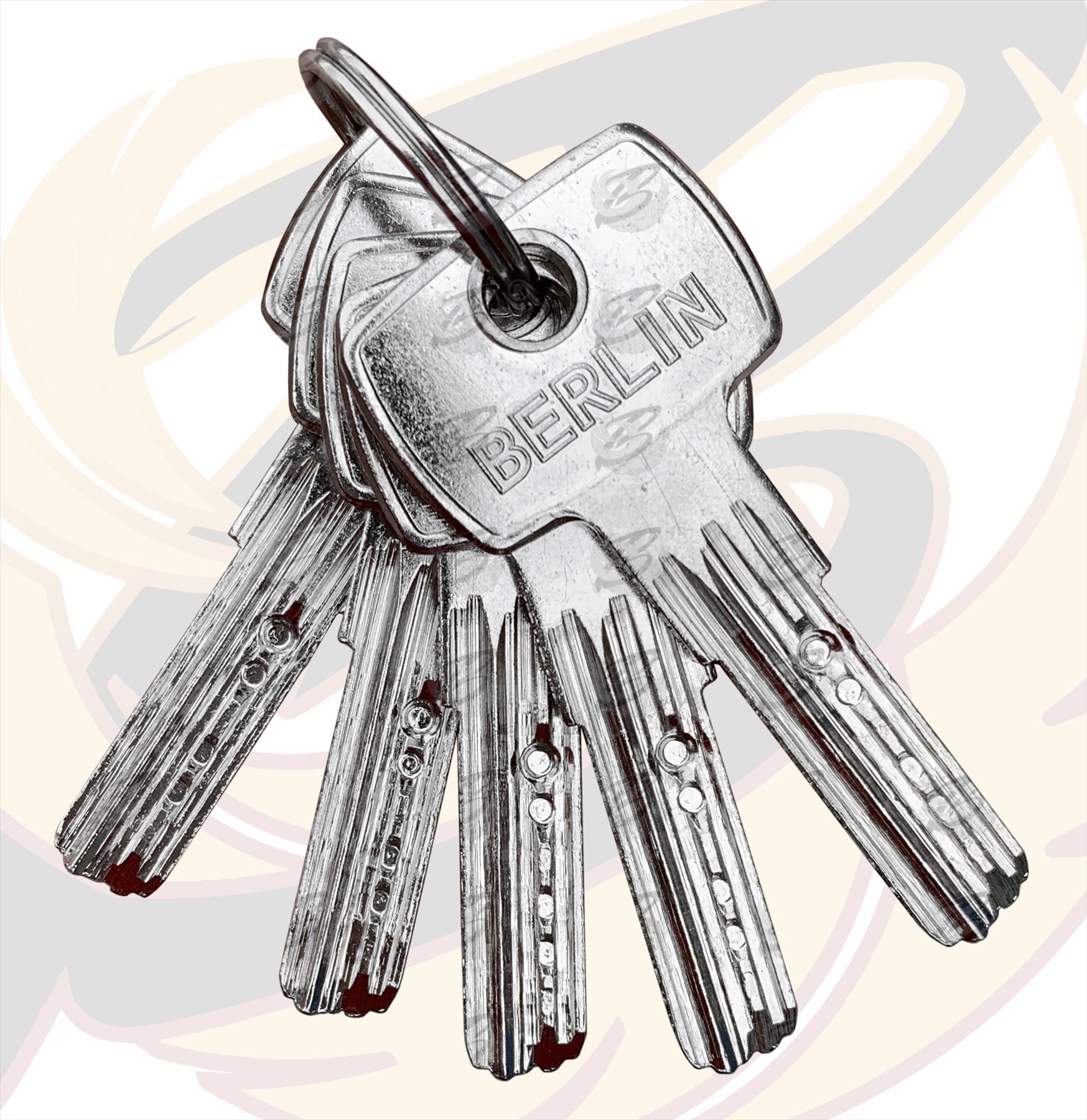 BERLIN 6FT LONG 10MM LINKS SECURITY CHAIN WITH 94MM HIGH SECURITY PADLOCK