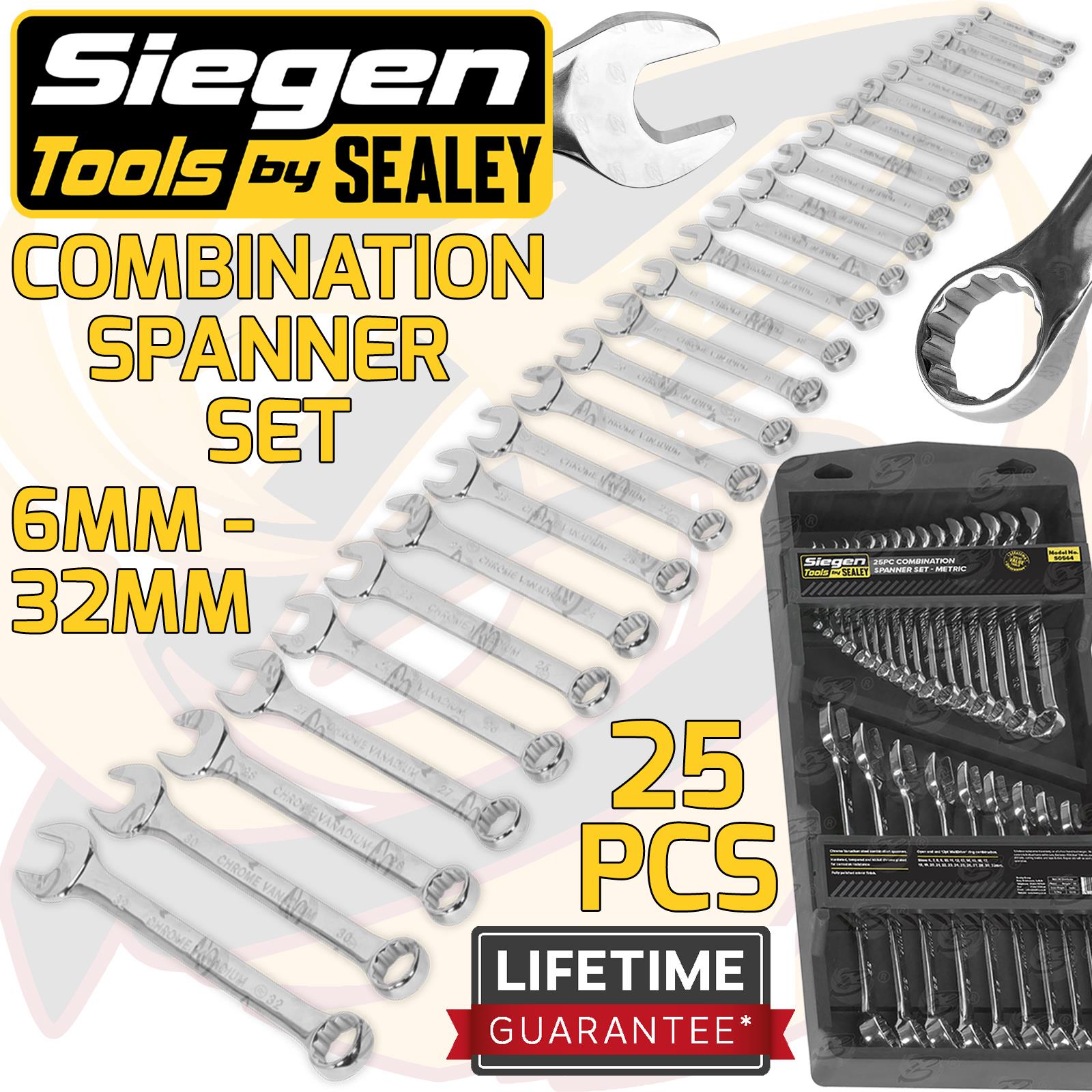 Siegen 25 Piece Combination Spanners 6mm - 32mm S0564