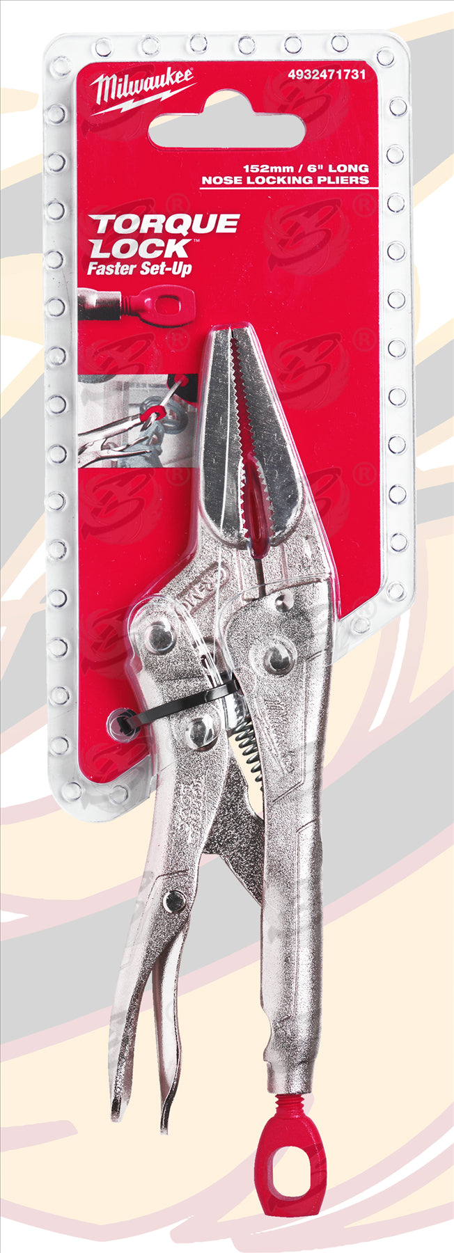MILWAUKEE 6" LONG NOSE TORQUE LOCK LOCKING PLIERS
