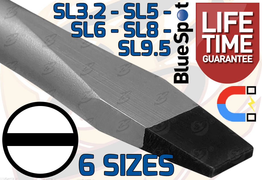 BLUESPOT 12PCS MAGNETIC GO THROUGH SCREWDRIVER SET ( SLOTTED - POZIDRIVE )