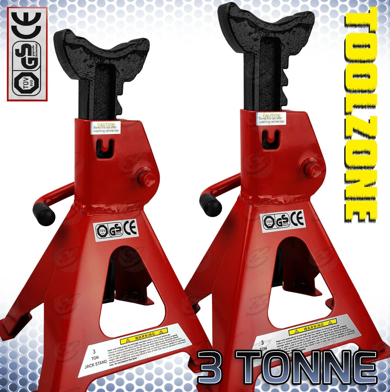 TOOLZONE 3 TON AXLE STANDS