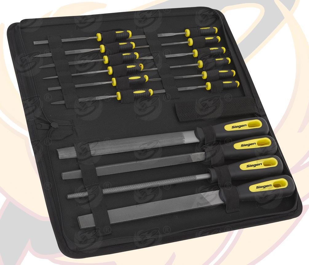 SIEGEN 16PCS FILE & NEEDLE SET