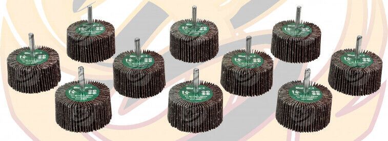 BLUESPOT 10PCS FLAP WHEEL DISCS ( 40 GRIT - 60MM )