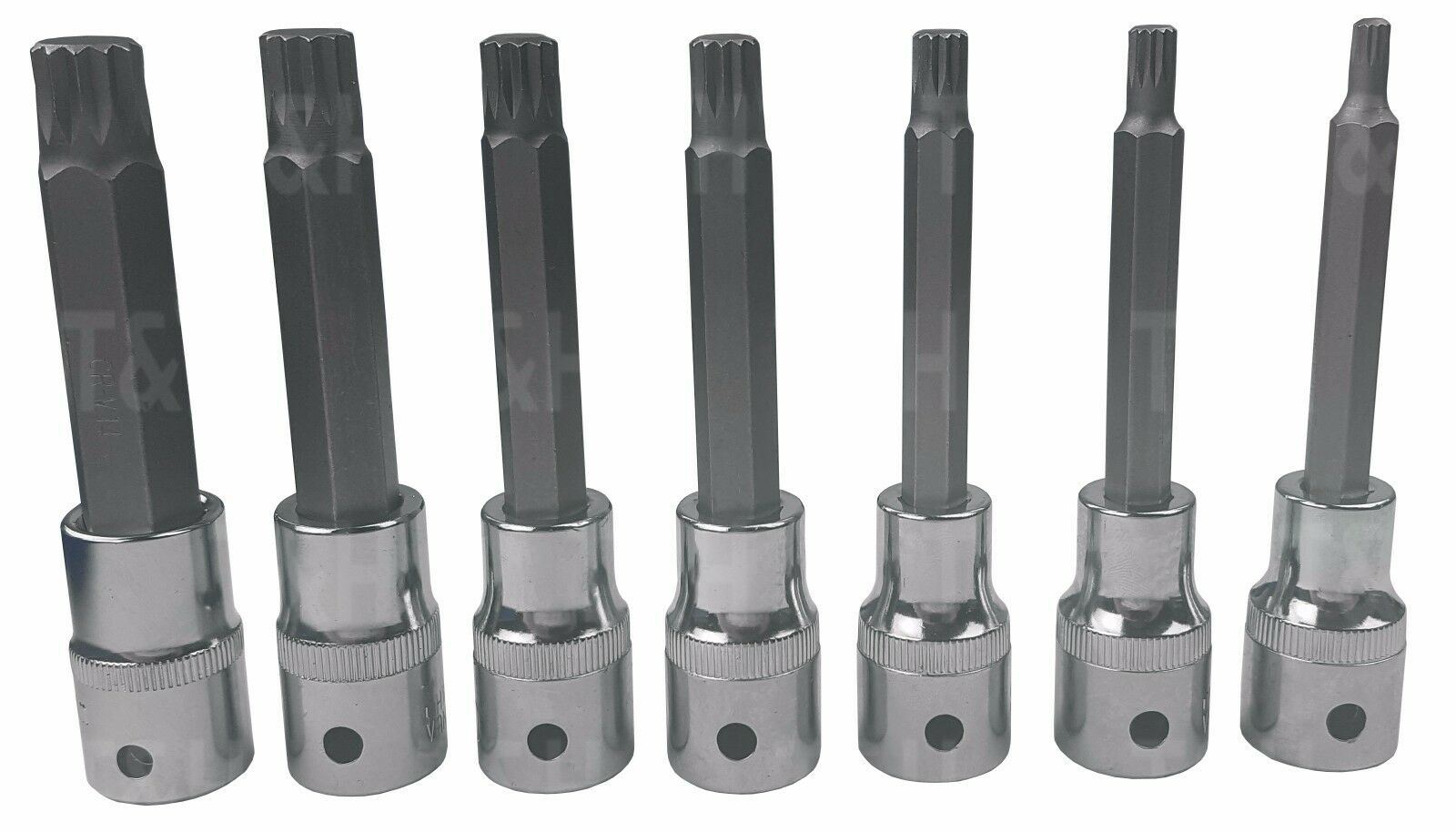 US PRO 26PCS 1/2" DRIVE SPLINE BIT SOCKETS M5 - M16