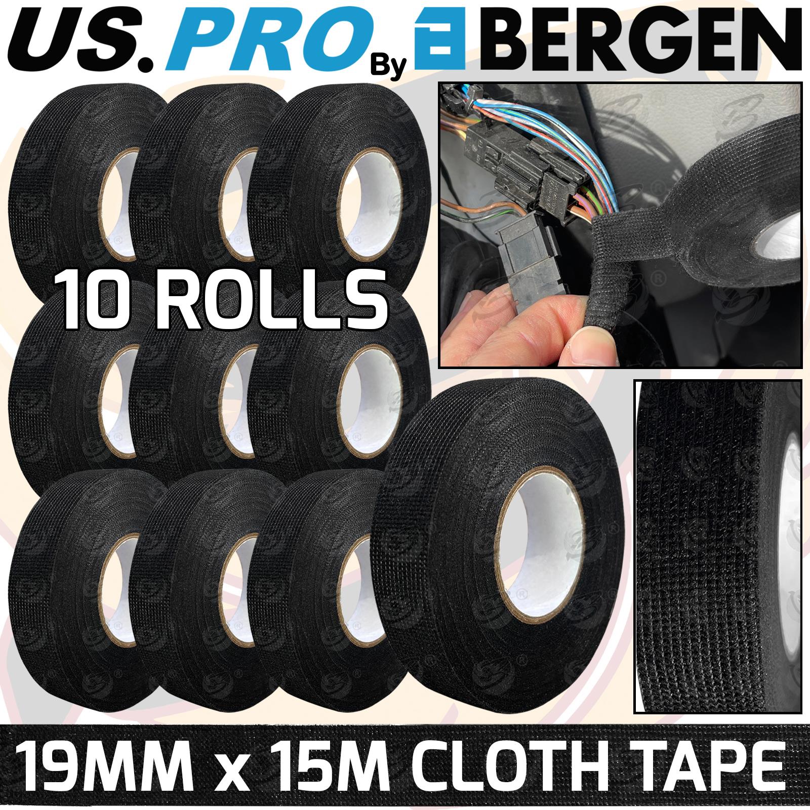 US PRO WIRING LOOM CLOTH TAPE 19MM ( x 10 )