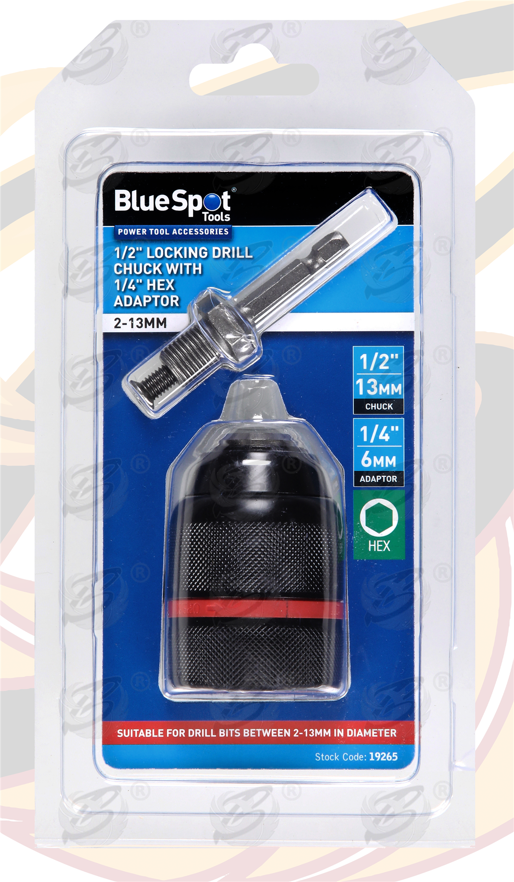 BlueSpot Impact Driver / Drill Chuck Adaptors 19265