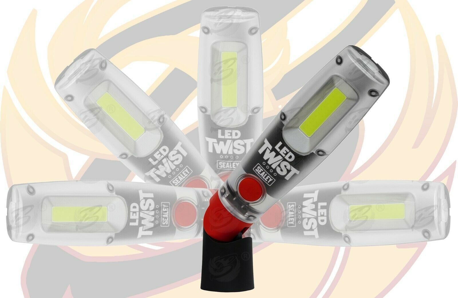 SEALEY RECHARGEABLE COB LED LI - ION WORK LIGHT ( 1000LM )