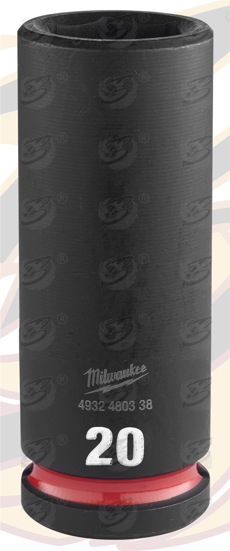Milwaukee 20mm 1/2" Drive 6 Point Deep Impact Socket ( Single ) ( 4932480338 )