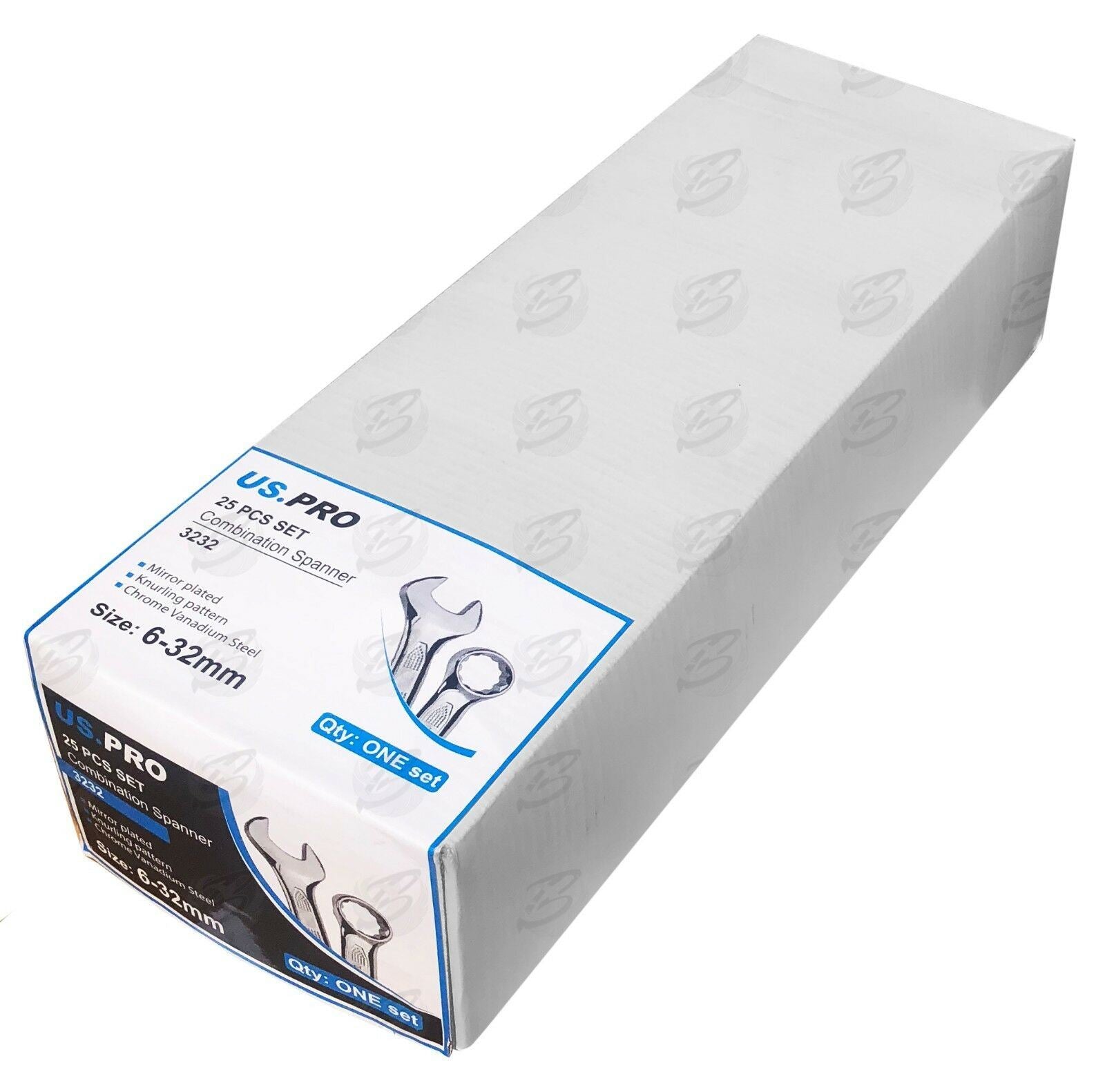 US PRO 25PCS COMBINATION SPANNERS 6MM - 32MM