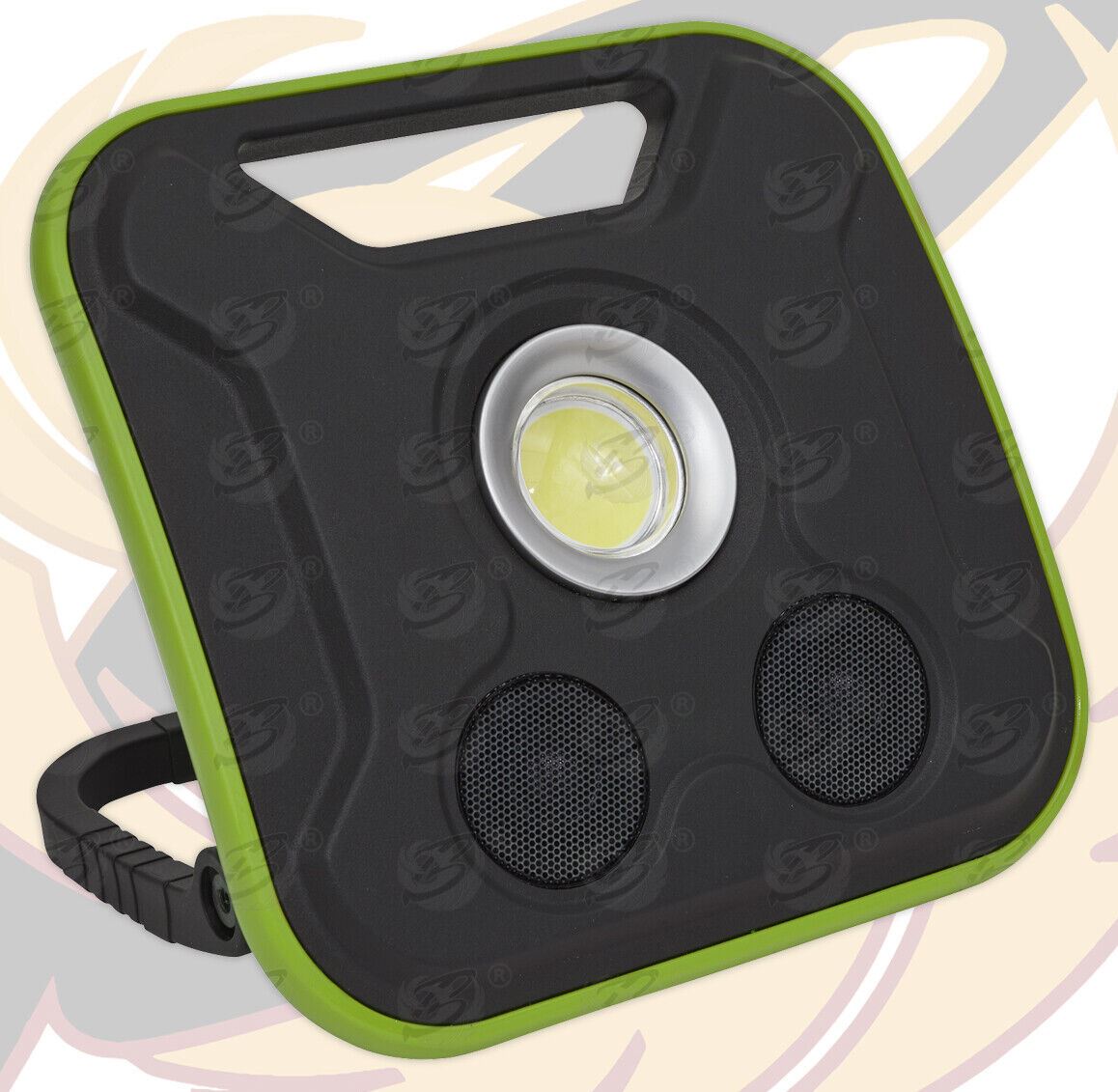 SEALEY RECHARGEABLE COB LED LI - ION WORK LIGHT WITH BLUETOOTH SPEAKER