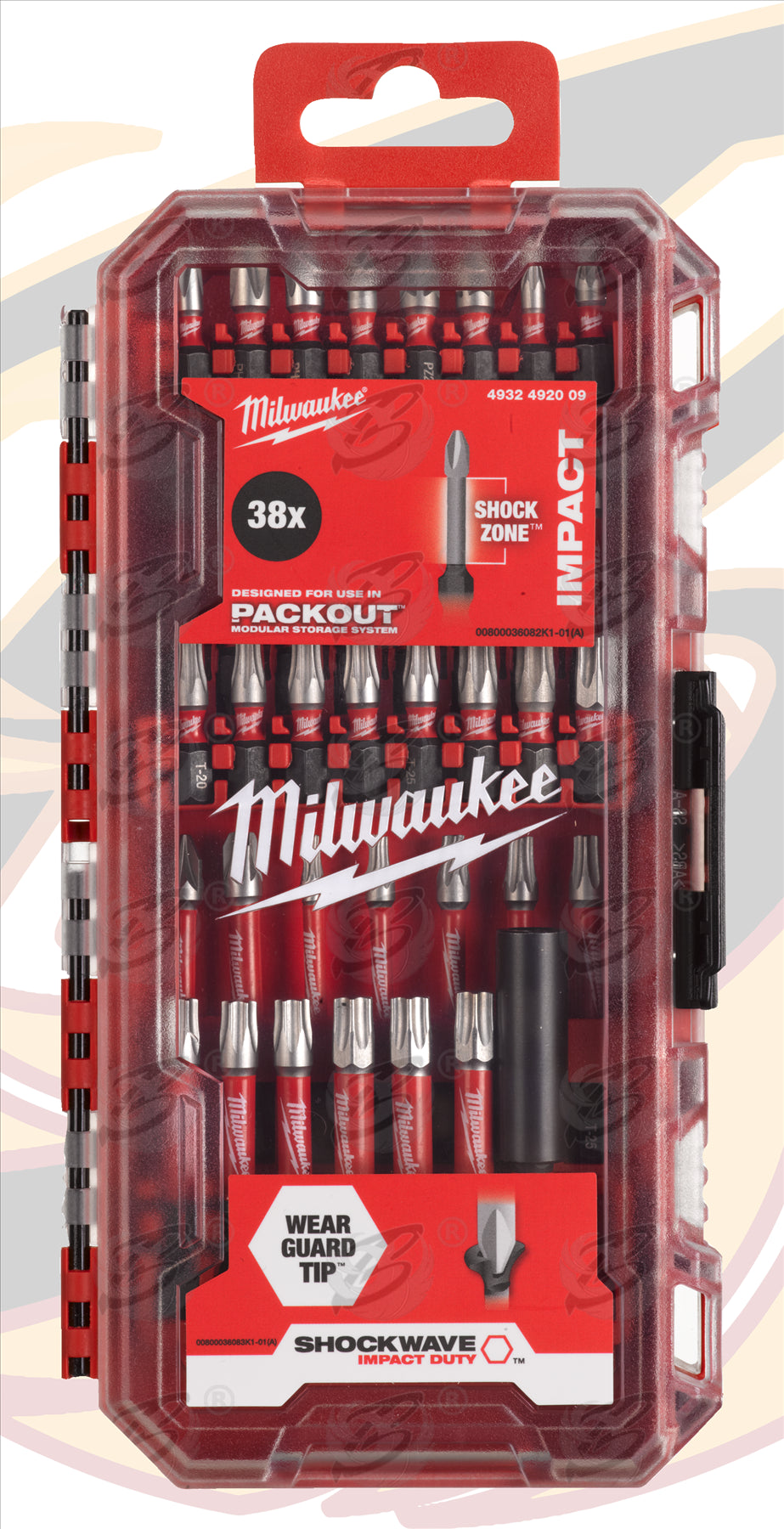 MILWAUKEE 38PCS IMPACT DRILL / DRIVER BIT SET ( SHOCKWAVE IMPACT DUTY )