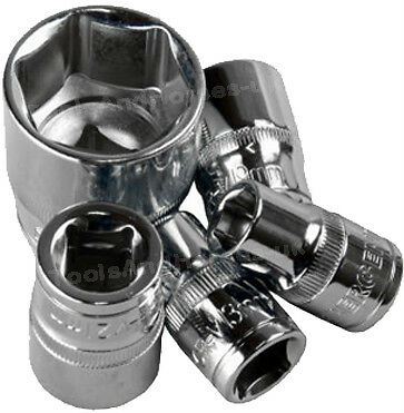 US PRO 17PCS 3/8" DRIVE 6 POINT SHALLOW SOCKETS 8MM - 24MM